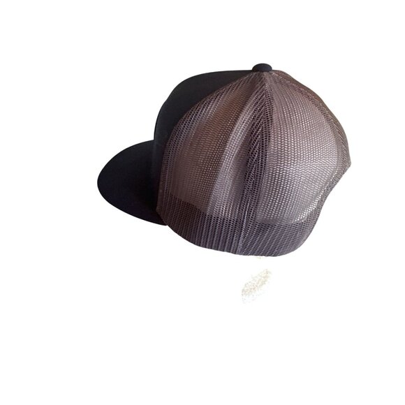 Make Pay Not War Embroidered Navy & Gray Trucker Hat Adjustable Snapback - Picture 3 of 6